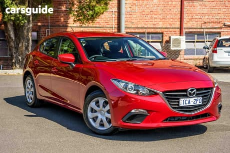 Red 2014 Mazda 3 Hatchback Neo