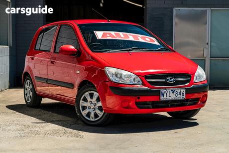 Red 2009 Hyundai Getz Hatchback Sx