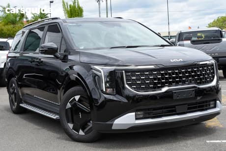 Black 2025 Kia Carnival Wagon Sport+ Hev