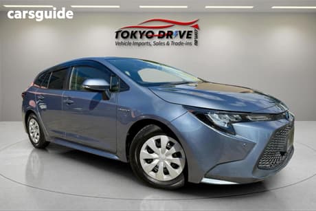 Blue 2020 Toyota Corolla Wagon Touring (Hybrid)