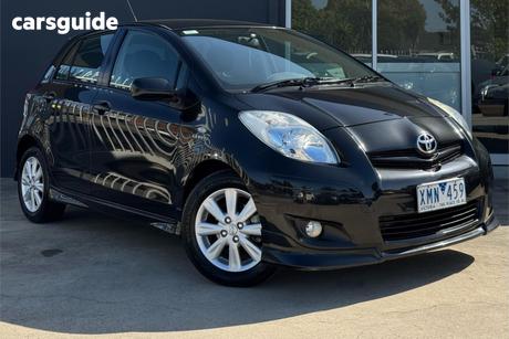 Black 2010 Toyota Yaris Hatchback Yrx