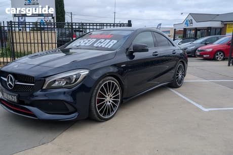 Blue 2018 Mercedes-Benz CLA250 Coupe Sport 4Matic