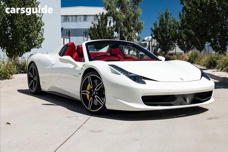White 2014 Ferrari 458 Spider Convertible R