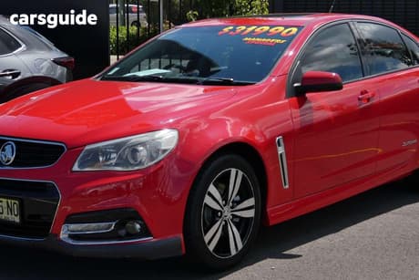 Red 2014 Holden Commodore Sedan Ss Storm