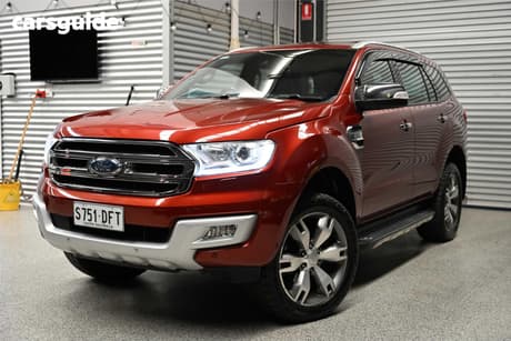 Red 2015 Ford Everest Wagon Titanium