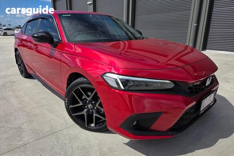 Red 2022 Honda Civic Hatchback Vti-Lx
