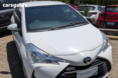 White 2017 Toyota Yaris Hatchback Ascent