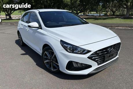 White 2021 Hyundai I30 Hatchback Active