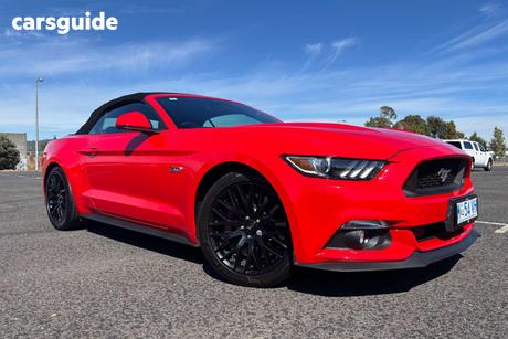 Red 2016 Ford Mustang Convertible Gt 5.0 V8