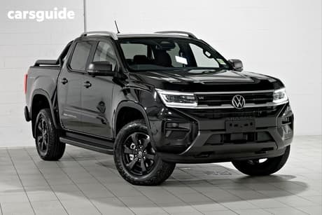 Black 2025 Volkswagen Amarok Dual Cab Utility Panamericana Tdi600 4Motion