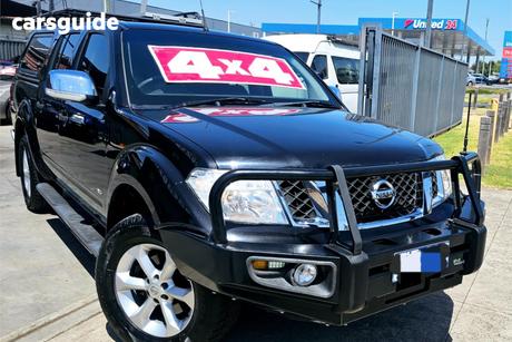 Black 2014 Nissan Navara Dual Cab Utility St-X 550 (4X4)