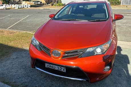 Red 2013 Toyota Corolla Hatchback Ascent Sport