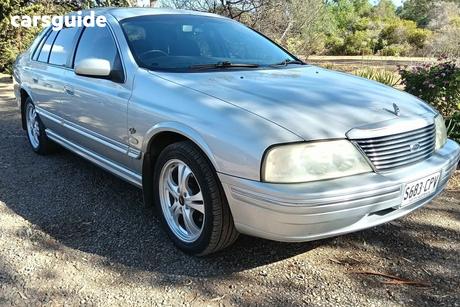Silver 2002 Ford Fairlane Sedan Ghia
