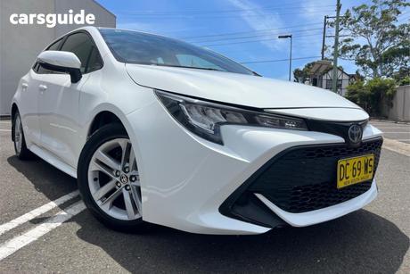 White 2021 Toyota Corolla Hatchback Ascent Sport Hybrid
