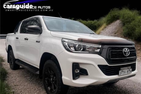 White 2018 Toyota Hilux Dual Cab Utility Rogue (4X4)