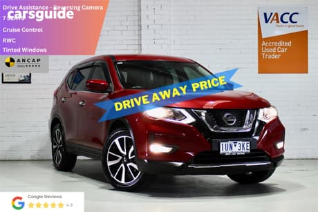 Red 2019 Nissan X-Trail Wagon St 7 Seat (2Wd) (5Yr)