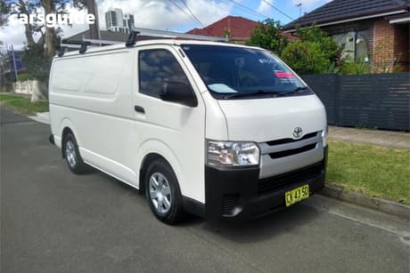 White 2016 Toyota HiAce Van Lwb