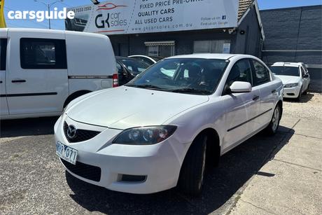 White 2008 Mazda 3 Sedan Neo