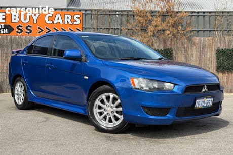 Blue 2012 Mitsubishi Lancer Sedan Platinum Edition