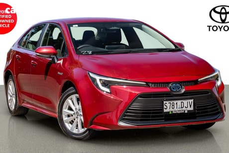 Red 2024 Toyota Corolla Sedan Ascent Sport Hybrid