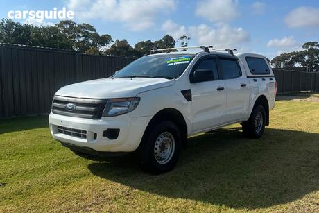 White 2013 Ford Ranger Crew Cab Chassis Xl 2.2 Hi-Rider (4X2)