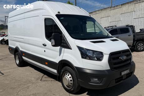 White 2023 Ford Transit Van 430E Lwb (Rwd) Jumbo Drw