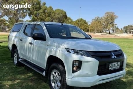 White 2021 Mitsubishi Triton Double Cab Pick Up Glx+ (4X4)