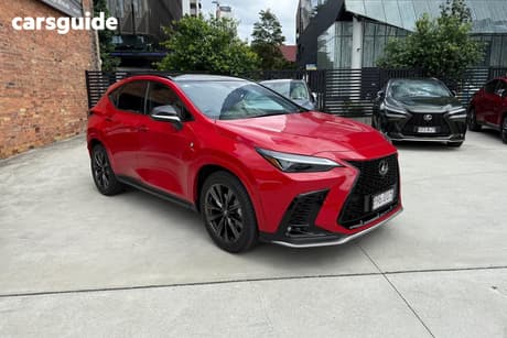 Red 2025 Lexus NX350H Wagon F Sport Hybrid Awd