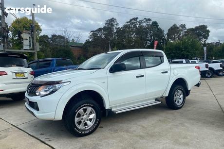 White 2018 Mitsubishi Triton Dual Cab Utility Glx Plus (4X4)