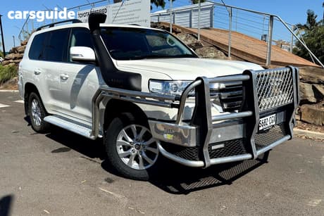 White 2020 Toyota Landcruiser Wagon Lc200 Vx (4X4)