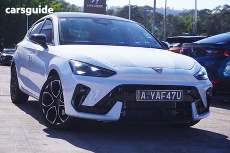 White 2025 Cupra Leon Hatchback V Tribe Edition