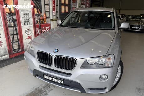 Silver 2013 BMW X3 Wagon Xdrive 20I