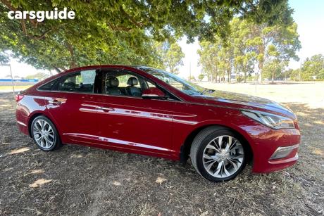 Red 2015 Hyundai Sonata Sedan Premium
