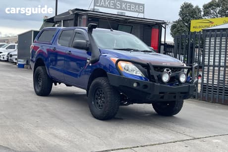 Blue 2011 Mazda BT-50 Dual Cab Utility Xt (4X4)