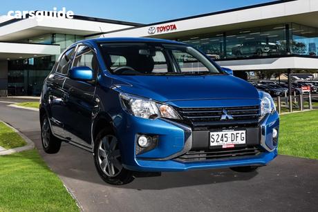 Blue 2021 Mitsubishi Mirage Hatchback Es