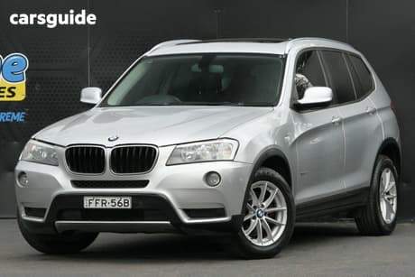 Silver 2012 BMW X3 Wagon Xdrive 20D