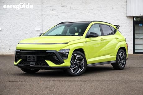 Yellow 2025 Hyundai Kona Wagon Hybrid Premium N Line