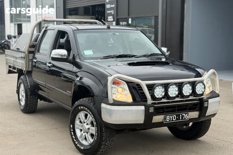 Black 2007 Holden Rodeo Crew Cab Pickup Lt (4X4)