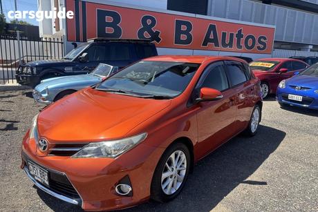 Orange 2014 Toyota Corolla Hatchback Ascent Sport