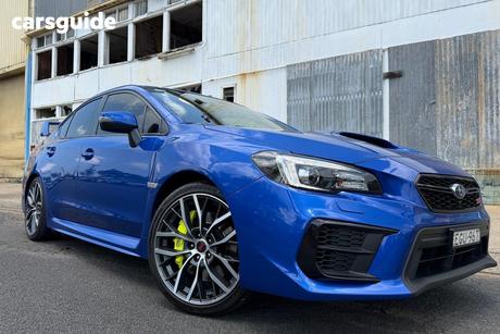 Blue 2020 Subaru WRX Sedan Sti Premium (Awd)