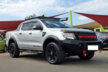 Silver 2013 Ford Ranger Crew Cab Utility Wildtrak 3.2 (4X4)