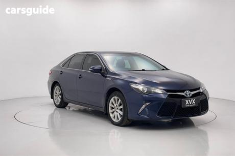 Blue 2015 Toyota Camry Sedan Atara S Hybrid