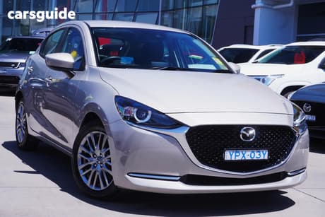 Gold 2022 Mazda 2 Hatchback G15 Evolve