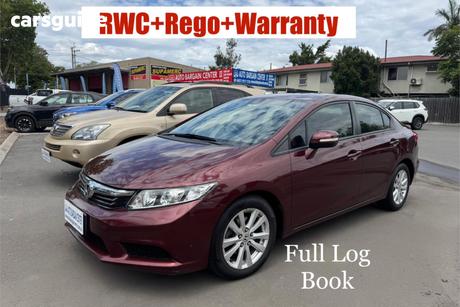 Red 2012 Honda Civic Sedan Vti-L