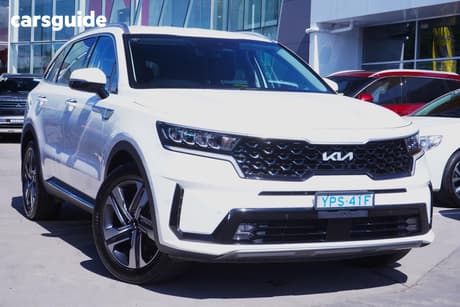 White 2021 Kia Sorento Wagon Sport+ 7 Seat