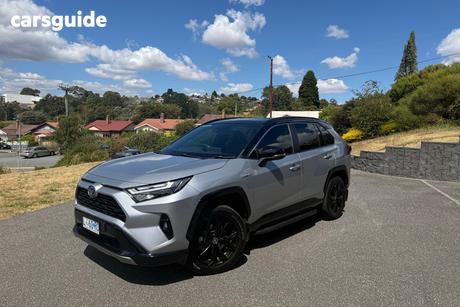 Silver 2022 Toyota RAV4 Wagon Xse (Awd) Hybrid