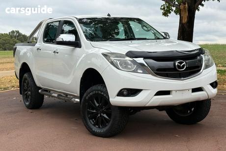 White 2015 Mazda BT-50 Dual Cab Utility Gt (4X4)
