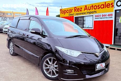 Black 2006 Toyota Estima Wagon AERAS