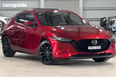 Red 2021 Mazda 3 Hatchback G25 Astina