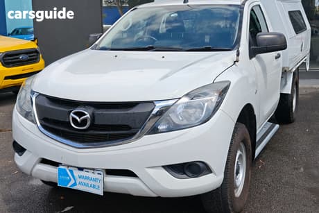 White 2017 Mazda BT-50 Cab Chassis Xt (4X4)